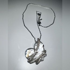 Swarovski Crystal Heart Necklace sterling silver